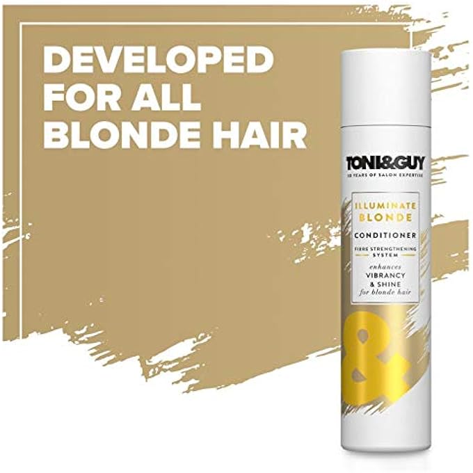 Toni & Guy ILLUMINATE BLONDE COLOUR PROTECT CONDITIONER SHINE AND SOFTNESS FOR BLONDE, COLOURED AND HIGHLIGHTED HAIR, 250ML - Image 3